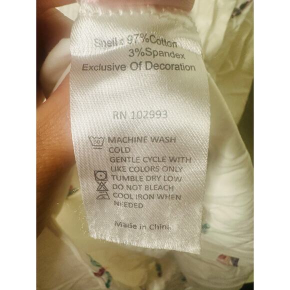 PRABAL GURUNG X RTR White Cotton Floral Embroidered Sleeveless Midi Dress 10 - Picture 16 of 16